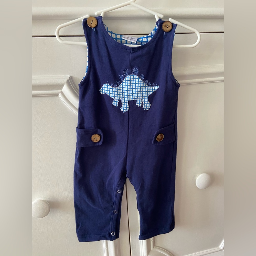 NWT 6M Navy Longall with dinosaur